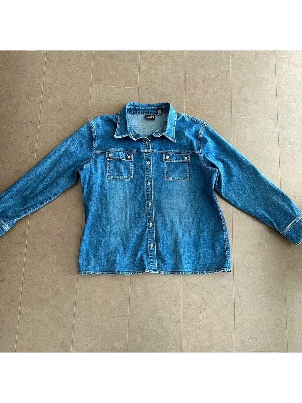 Chico’s denim top size XL